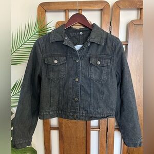 Alexander McQueen black denim jacket